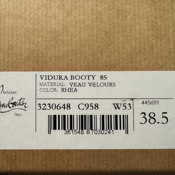 ✨ Christian Louboutin Vidura Booty – Veau Color – Size 38.5 (Never Worn) ✨ - Picture 3 of 3